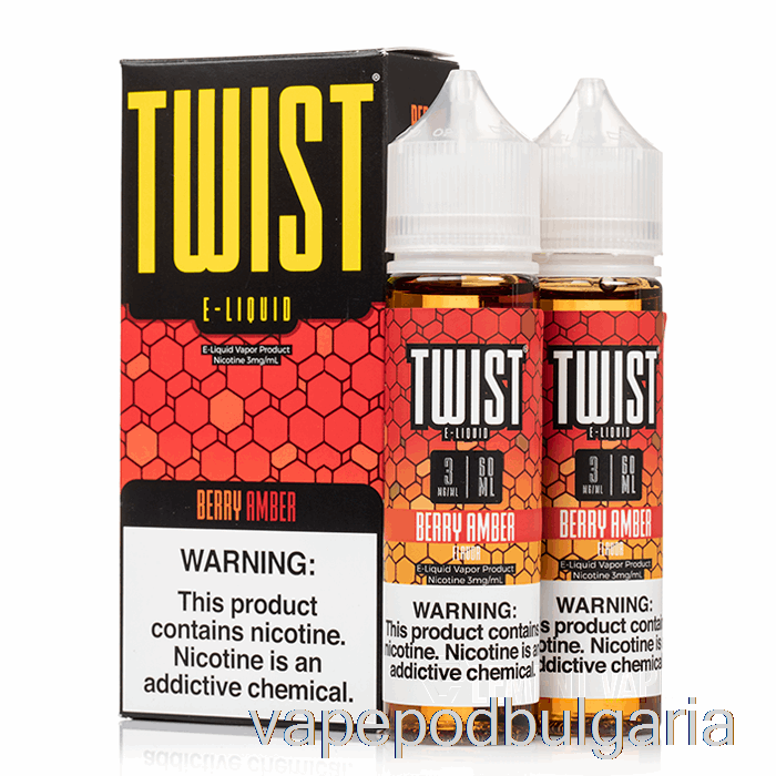 Vape Bulgaria Berry Amber - Cookie Twist E-liquid - 120ml 0mg